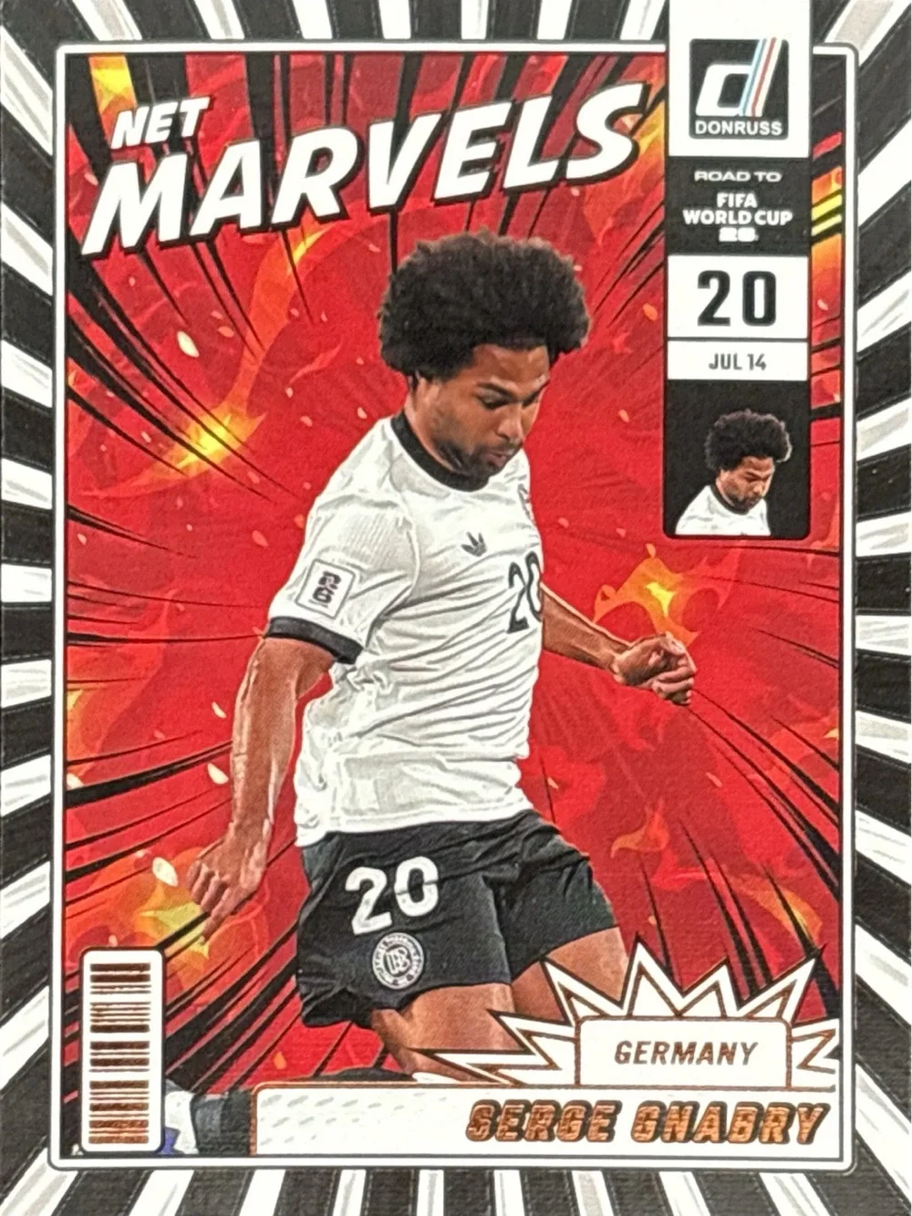 Panini Net Marvels Serge Gnabry World Cup Soccer Card